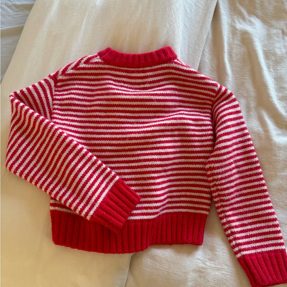 Red and White Striped Kid’s Sweater